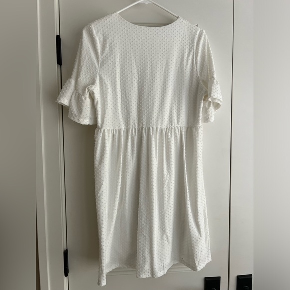 White mini polka dot dress - Picture 4 of 5